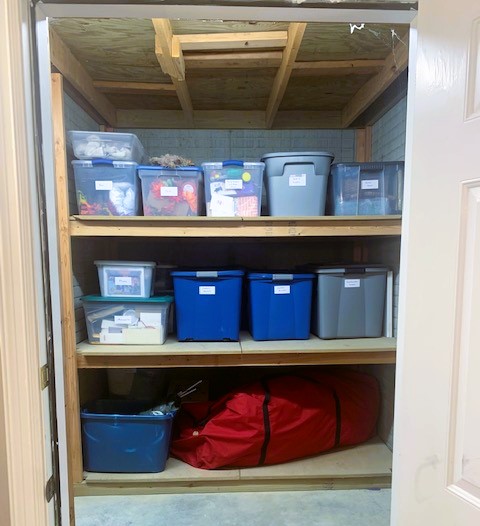 Organized Storage Room